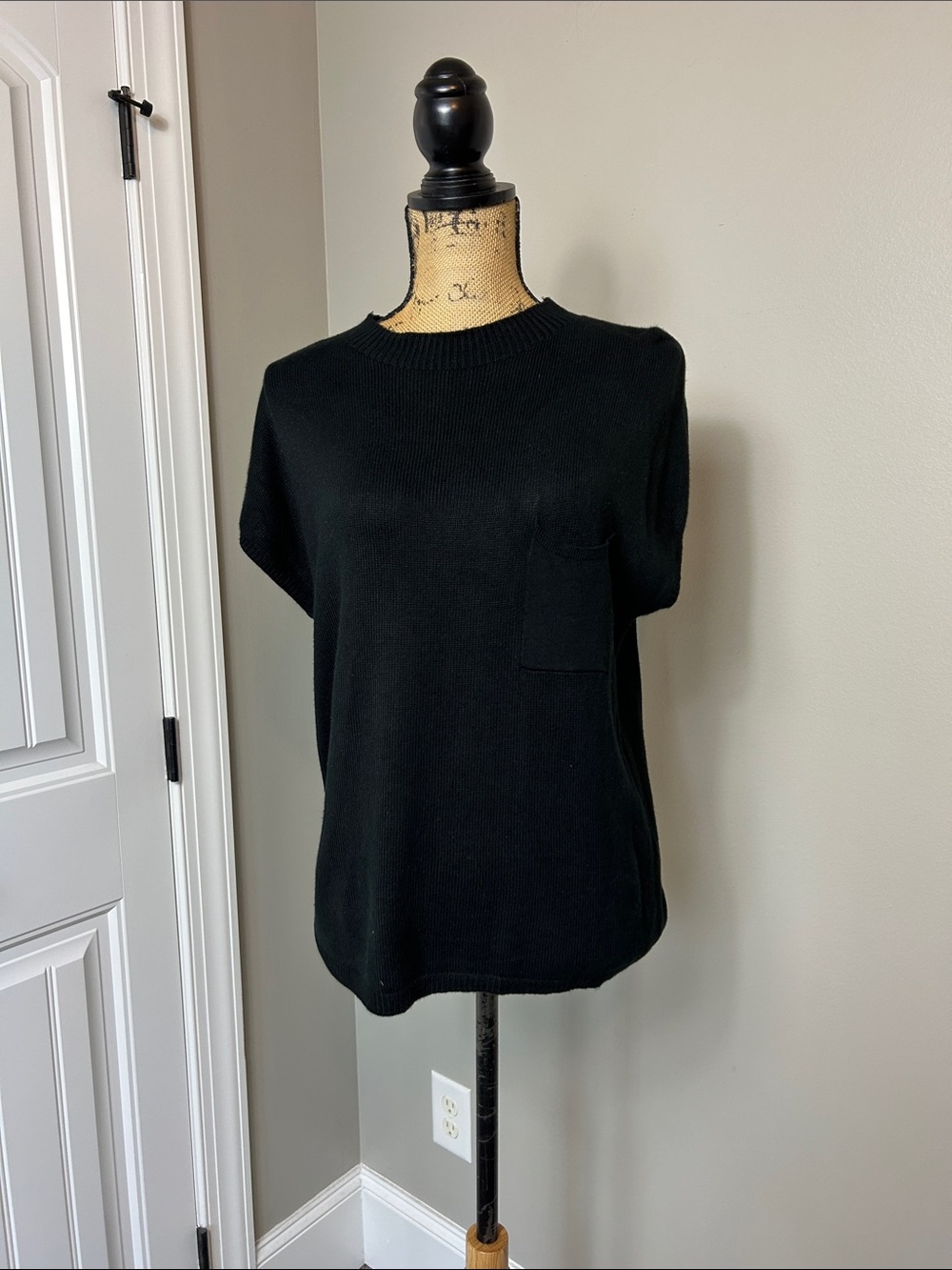 EKOUAER knit top black